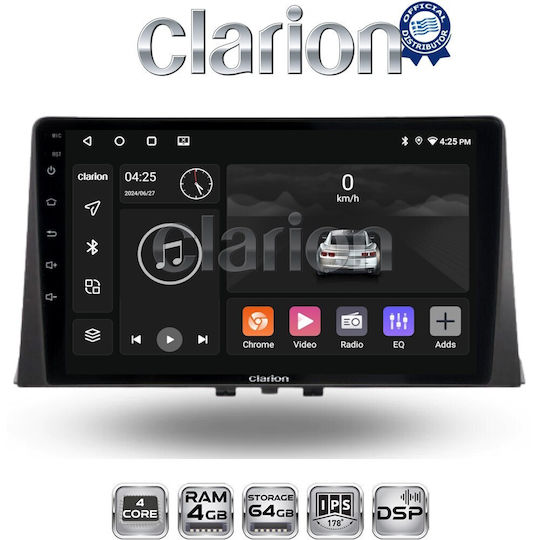 Clarion Gl32330 Οθόνη Oem Multimedia Αυτοκινήτου Citroen Berlingo Peugeot Partner 2019> Carplay Androidauto Bt Gps Wifi Gprs Electriclife