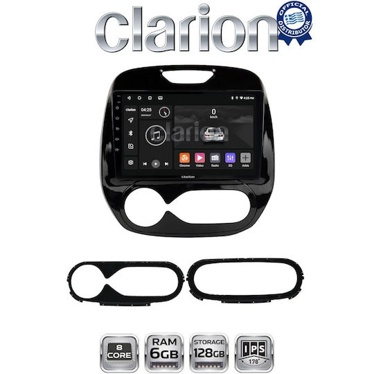 Clarion Gl53155 Екран OEM Мултимедия Автомобилни Аудио Системи Renault Captur 2013> CarPlay AndroidAuto BT GPS Wi-Fi GPRS ElectricLife