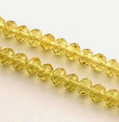 Swarovski Style Crystal Beads Light Amber 4mm 123pcs