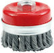 M14x75mm Braided Drill Wire Brush Bell 71813