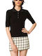 Women's Polo Black Blouse