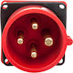 Board Plug 16a 4p 400v Red Ip44 614-6f3