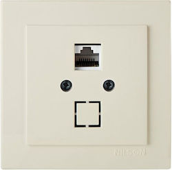 Интернет Гнездо RJ45 Крем Турон