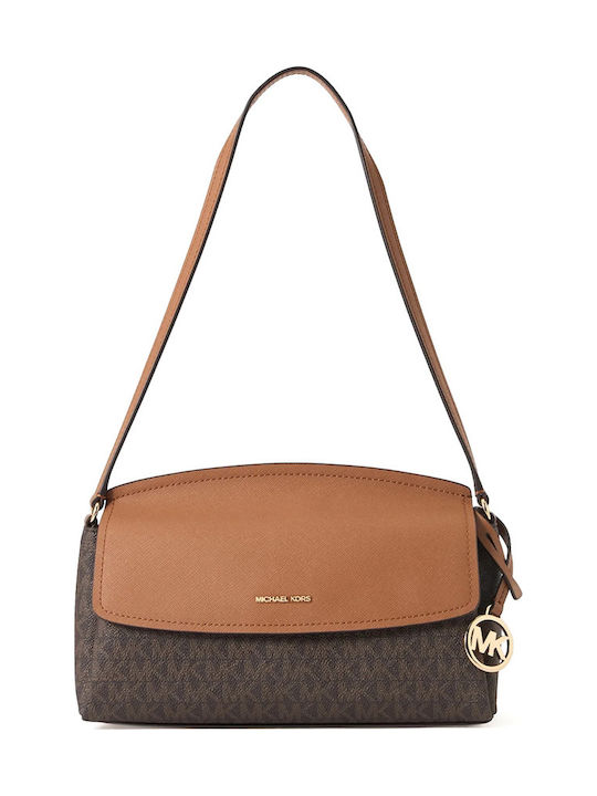 Pouchette Damen Schultertasche Braun