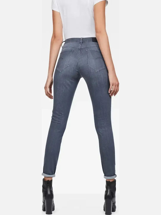 Дамски Дънков Панталон с Висока Талия в Super Skinny Кройка