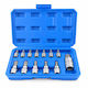 Σετ Καρυδάκια Μύτες Torx 5 Πλευρών Ts8-ts60 12 Τμχ Gebo Tools