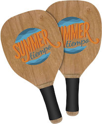 Summertiempo Strandtennis-Schläger Holz 40x22x1,2cm Summertiempo 621460