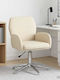 Swivel Visitor Chair with Arms in Beige Color 54x58x90cm