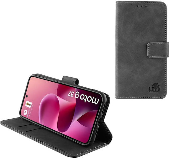 Lime Book Synthetic Leather / Silicone Grey (Motorola Moto G37/g47 5g)