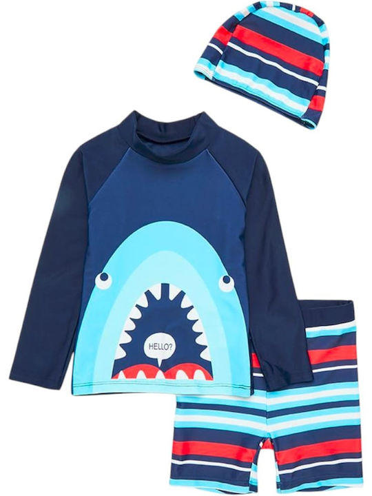 Queen Mother Shark Детски костюм за баня Комплект Blue Shark