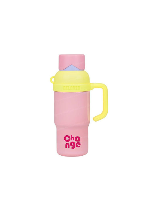 Stainless Steel Water Bottle 750ml Pink