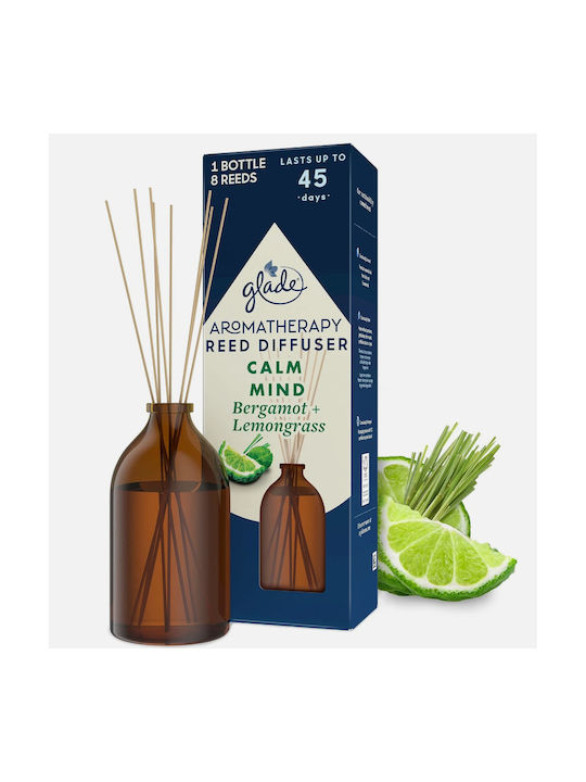 Glade Reed Diffuser 45days Calm Mind Bergamot&mind 80ml