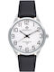 Perfect Men's Watch 20mm Battery with Black Leather Strap