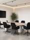 Swivel Visitor Chair with Arms in Black Colour 54x55x90cm 6 Pieces