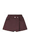 Kids Shorts Bermudas Fabric Burgundy