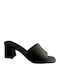 Mules With Chunky High Heel In Black Colour