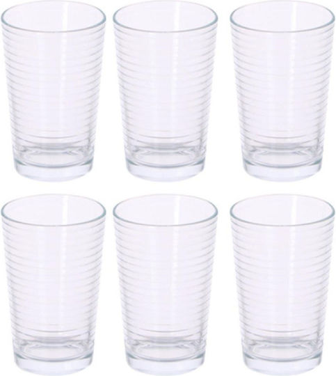 Atmosphera Σετ Ποτήρια Νερού από Γυαλί Λευκό 220ml 50034 6τμχ