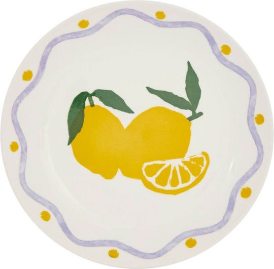 Atmosphera Serving Plate Desert Porcelain Multicolour with Diameter 19cm