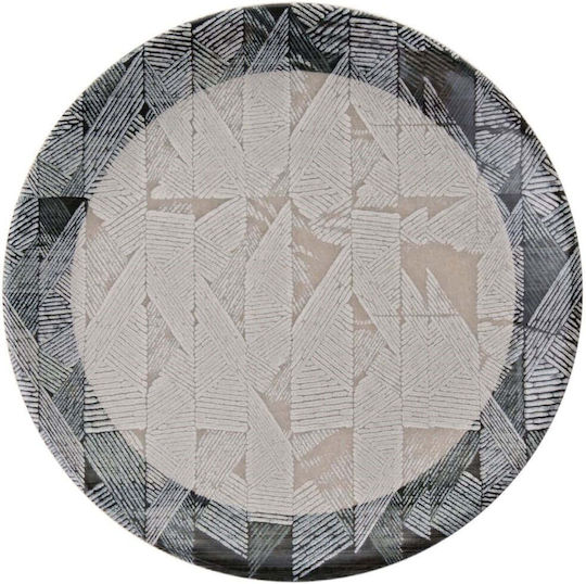 Hermia Ceramic Grey Dessert Plate with Diameter 19.3cm 6 Pieces