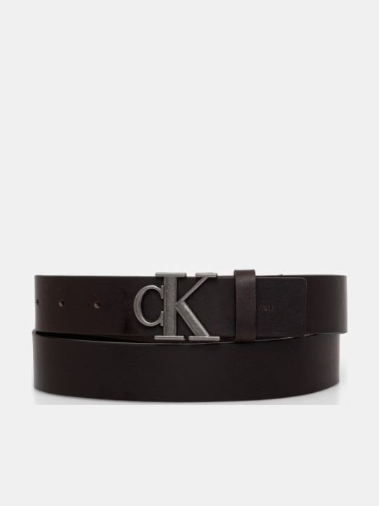 Calvin Klein Herren Gürtel Leder Braun
