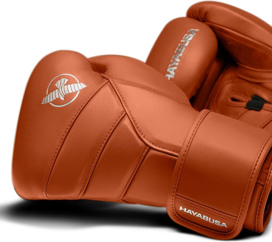 Hayabusa T3 Kanpeki Γάντια Πυγμαχίας Δερμάτινα για Αγώνα Πορτοκαλί