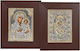 Religious Icon Gold Frame Giant Wood-Metal 47x39cm Homie 321410