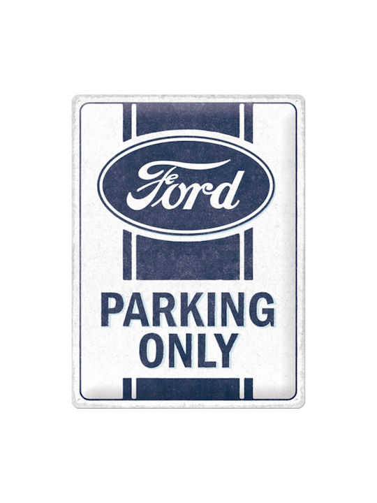 Nostalgic Art 3D Διακοσμητική Πινακίδα Ford Parking Only Χειροποίητη από Μέταλλο 40x30cm