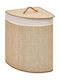 Atmosphera Καλάθι Απλύτων Bamboo 48lt 37x37x50cm Λευκό