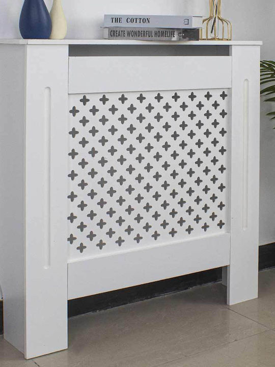 Bakaji Radiator Cover from MDF White 78x19x82cm