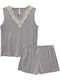 Ansin Summer Women's Pyjama Set Grey