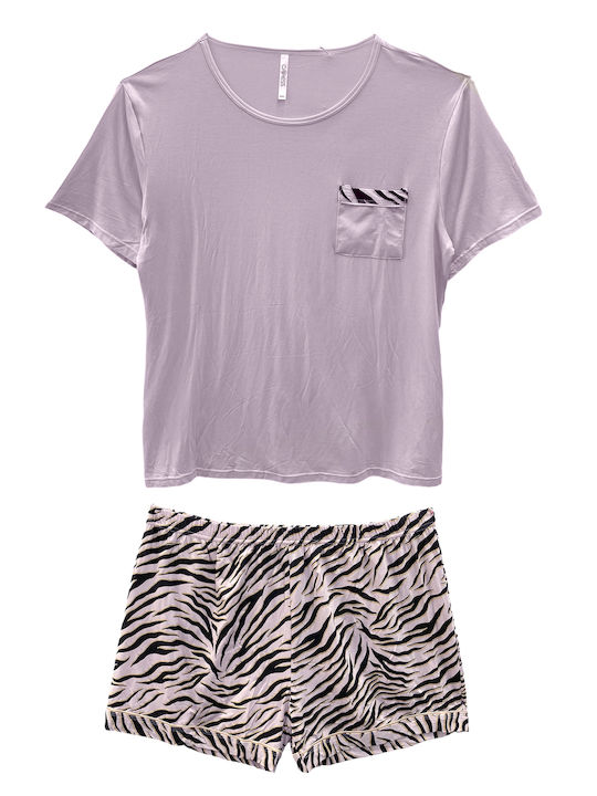 Ansin Summer Women's Pink Pyjama Set