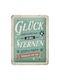 Nostalgic Art 3D Decorative Sign Pfotenschild Gluck In Den Sternen Handmade From Metal 20x15cm