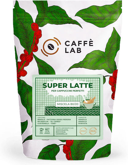 Cafea Espresso Caffe Lab Super Latte Amestec 250g Cereale
