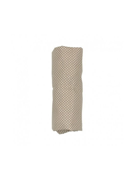 Baby Star Lenjerie De Patut Bebe Pentru Patut Din Bumbac Cu Cauciuc Bej 70x140cm 5001M