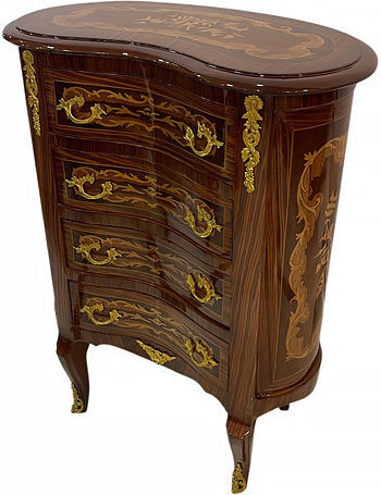 Chest of Drawers Wooden Louis Kenz 60x31x80cm