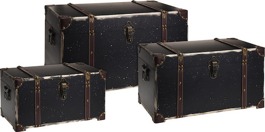 Zaros Set Cufere Decorative Din Lemn 3 Bucăți 40x48x56 cm Maro Zaros Set Cufere Decorative Din Lemn 3 Bucăți 40x48x56 cm Maro