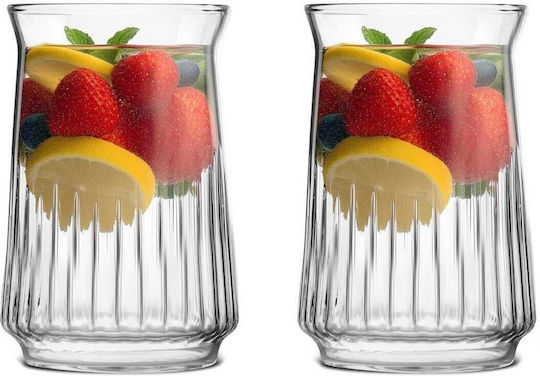 Vialli Design Set Brillen aus Glas 400ml 2 Stück