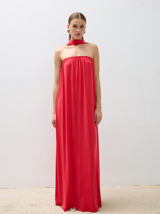 Sommer Maxi Kleid Rot