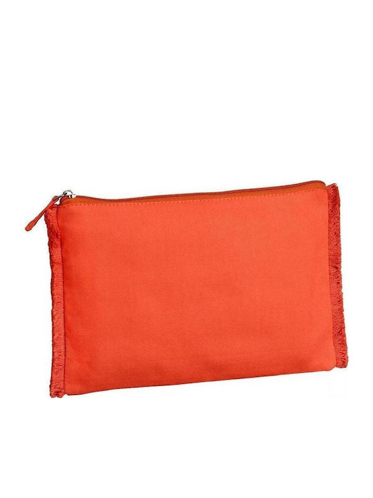 U-bag Bora Bora Toiletry Bag Fringes 100% Cotton 320grs 26 X 17cm Orange
