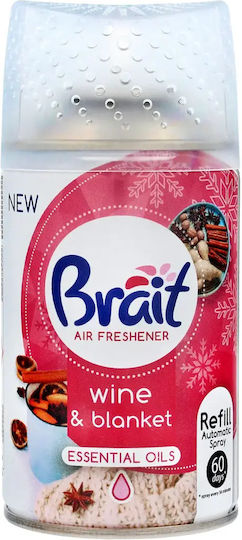 Brait Essential Oils Refill Automatic Air Fresheners Wine & Blanket 250ml