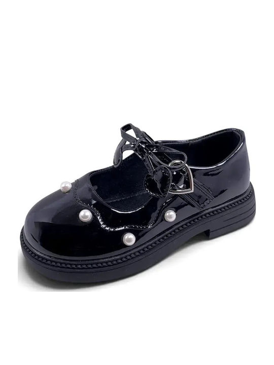 Kinder Pumps & Ballerinas mit Klettverschluss Schwarze