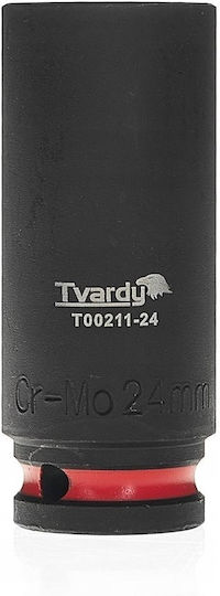 Tvardy Pneumatic Hexagon Long Socket with 1/2" Frame Host Diameter 1/2" / 24