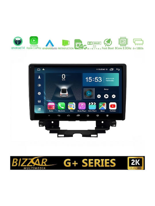 Bizzar Car Audio System for Renault Kangoo 2021-2022 Bluetooth USB WiFi GPS Apple CarPlay Android Auto with 10" Touch Screen
