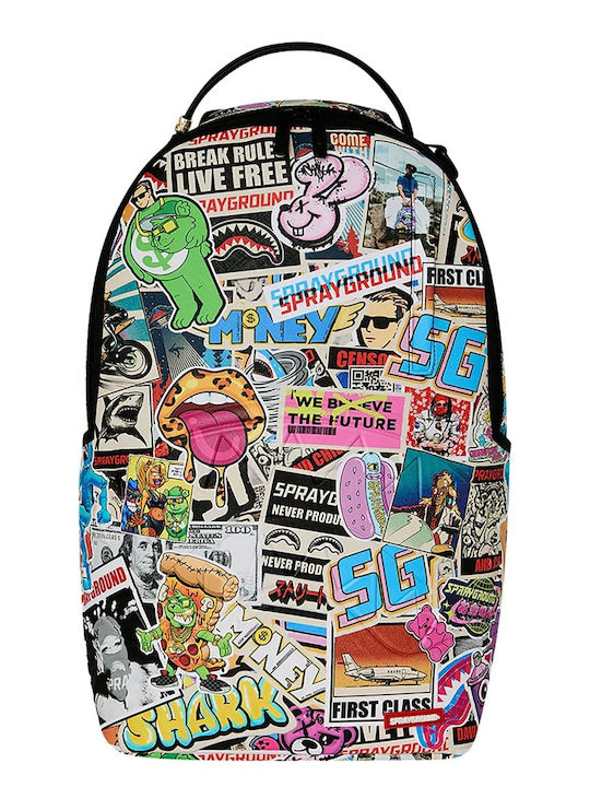Sprayground Мъжка раница Punk Sticker Shark Multi 910b8651nsz