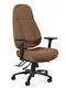 ErgoAction Saga Office Chair With Brown Arms