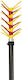 Agelis Olive Harvester Rod Type Coupepe with Expandable Extension and Weight 3.5kg