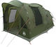 vidaXL Campingzelt Tunnel Khaki 4 Jahreszeiten 400x260x200cm