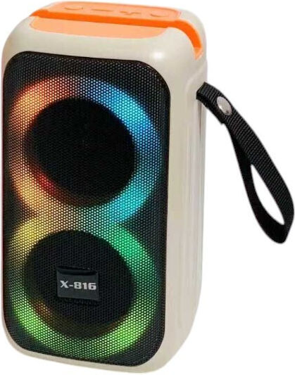 X-816 Bluetooth Speaker 8W with Battery Life up to 4 Hours Beige