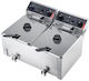 OMS Affettatrici Friteuză Electrică 5kW Cu Capacitate De 14lt 14x48x34cm