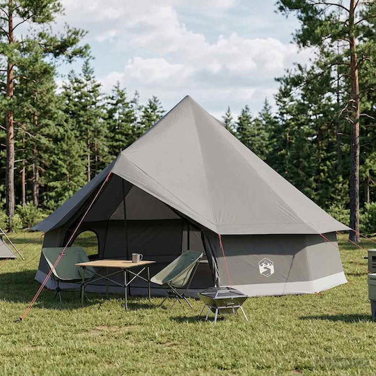 vidaXL Camping Teepee Tent Brown 500x500x300cm